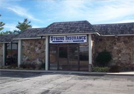 The Strong Insurance fieldstone office in Crossville